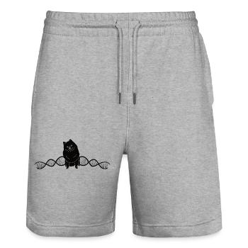 Hunde Labrador Haustier Hund Geschenk Hundehalter - Stanley/Stella Unisex Bio Joggingshorts Trainer  - Grau meliert - Vorne - Nik (191cm) & Marisol (170cm)