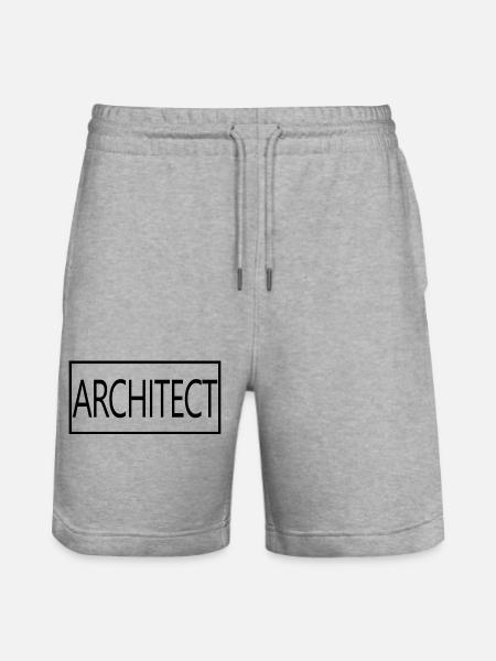 Architect Proud Graduated Architect Student - Stanley/Stella Trainer Unisex Organic Jogging Shorts - heather grey
