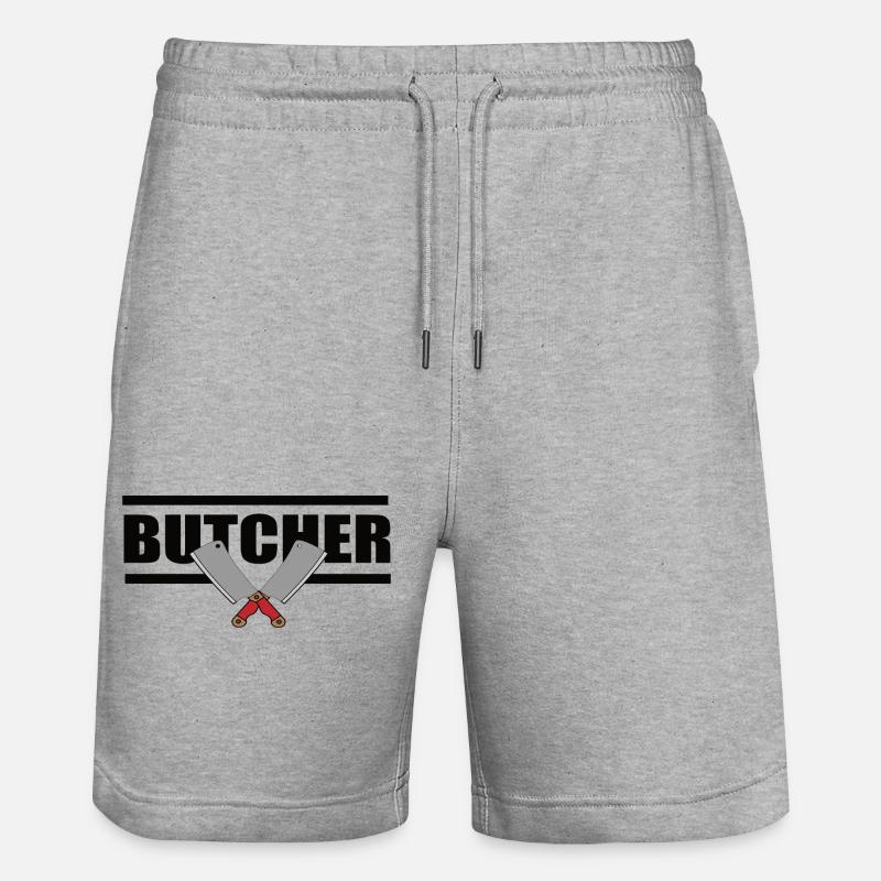 Découpe de boucher découpe - Short de jogging bio TRAINER Stanley/Stella unisexe - gris chiné
