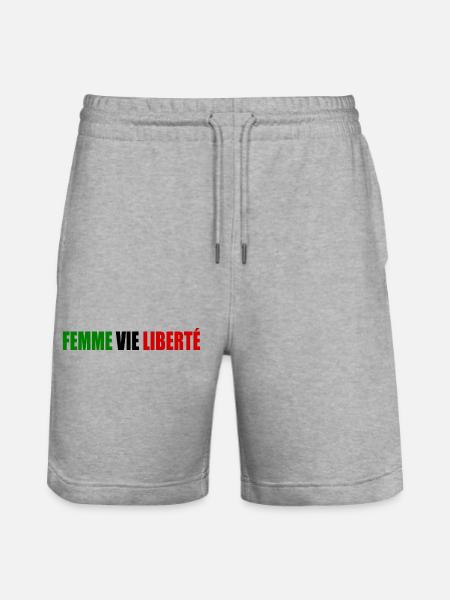 Femme vie liberte - Stanley/Stella Unisex Bio Joggingshorts Trainer - Grau meliert