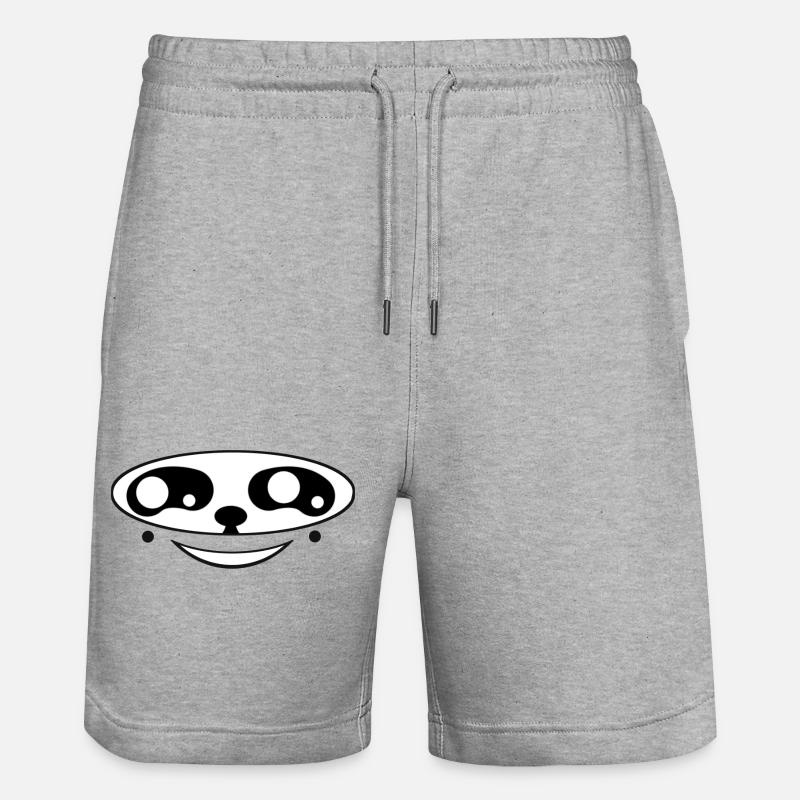 Visage Kawaii - Simplist - Short de jogging bio TRAINER Stanley/Stella unisexe - gris chiné