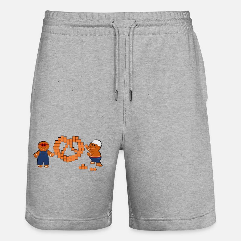 Alsace BTP Bretzel - Short de jogging bio TRAINER Stanley/Stella unisexe - gris chiné