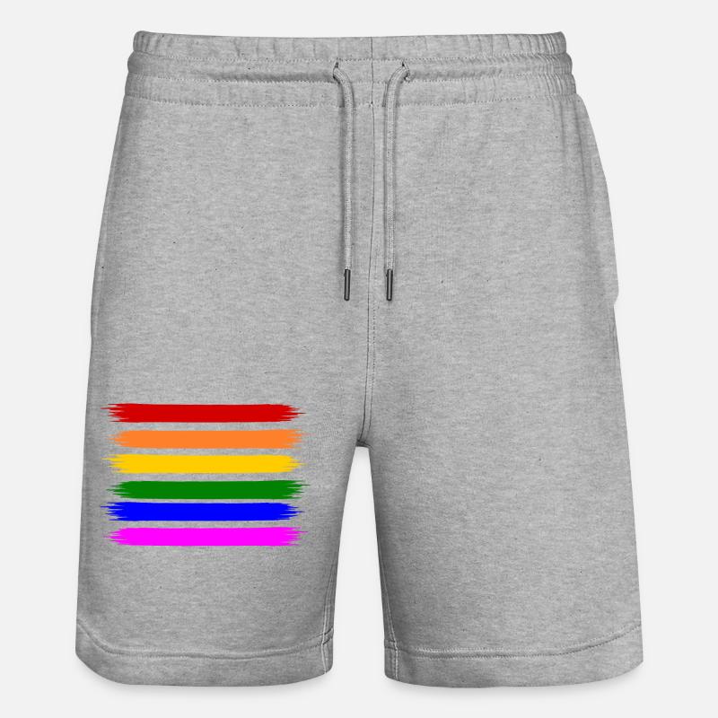 Lgbt - Short de jogging bio TRAINER Stanley/Stella unisexe - gris chiné
