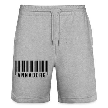 Erzgebirge Annaberg - Stanley/Stella Unisex Bio Joggingshorts Trainer  - Grau meliert - Vorne - Nik (191cm) & Marisol (170cm)