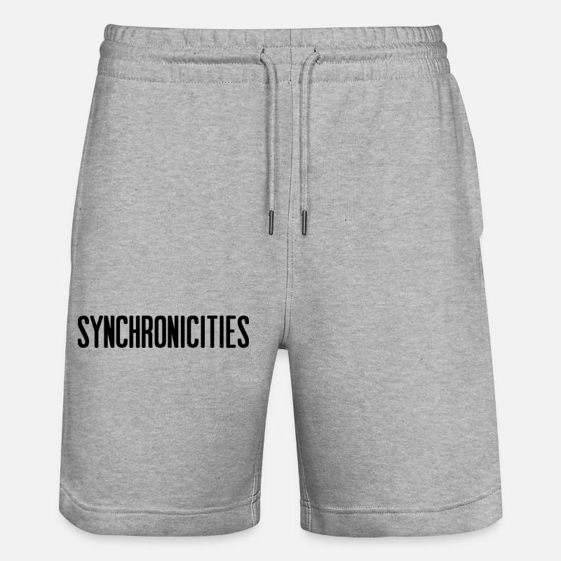 Synchronicités - Short de jogging bio TRAINER Stanley/Stella unisexe - gris chiné