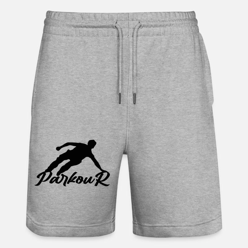 Parkour - Short de jogging bio TRAINER Stanley/Stella unisexe - gris chiné
