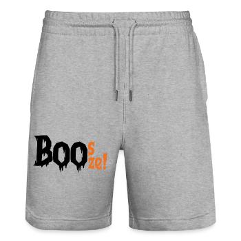 Gosages - Halloween Special - Stanley/Stella Trainer Unisex Organic Jogging Shorts - heather grey - Front - Nik (191cm) & Marisol (170cm)