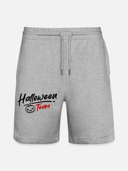 Halloween Team Party - Stanley/Stella Trainer Unisex Organic Jogging Shorts - heather grey