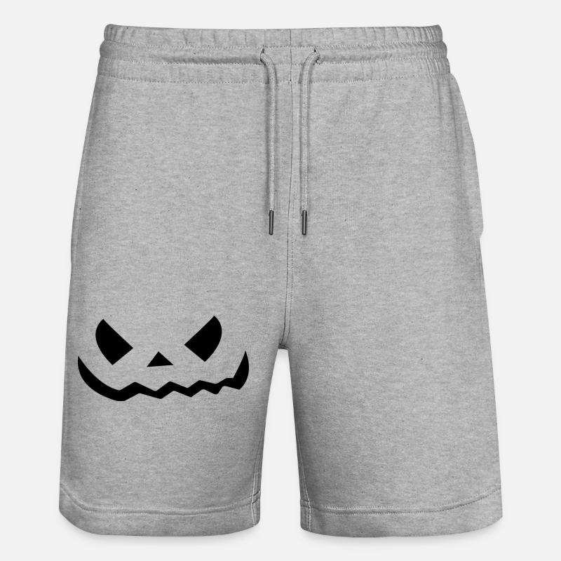 Déguisement citrouille d’Halloween - Short de jogging bio TRAINER Stanley/Stella unisexe - gris chiné