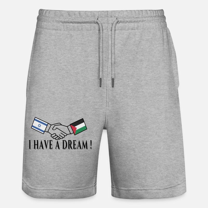 I Have a Dream - Short de jogging bio TRAINER Stanley/Stella unisexe - gris chiné