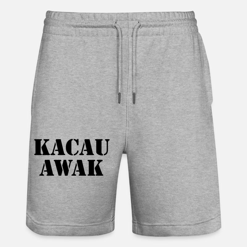 Malaisie - Short de jogging bio TRAINER Stanley/Stella unisexe - gris chiné