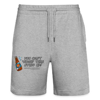 Fizzy Cool Soda 2 - Stanley/Stella Trainer Unisex Organic Jogging Shorts - heather grey - Front - Nik (191cm) & Marisol (170cm)