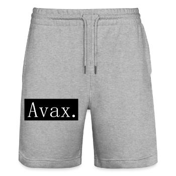 [HD] Avax - Short de jogging bio TRAINER Stanley/Stella unisexe - gris chiné - Devant - Nik (191cm) & Marisol (170cm)