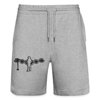 Pêche Hameçon Pêche Pêche Pêcheur - Short de jogging bio TRAINER Stanley/Stella unisexe - gris chiné - Devant - Nik (191cm) & Marisol (170cm)