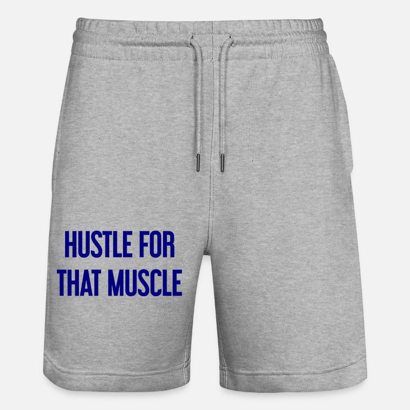 Se démener pour ce muscle - Short de jogging bio TRAINER Stanley/Stella unisexe - gris chiné