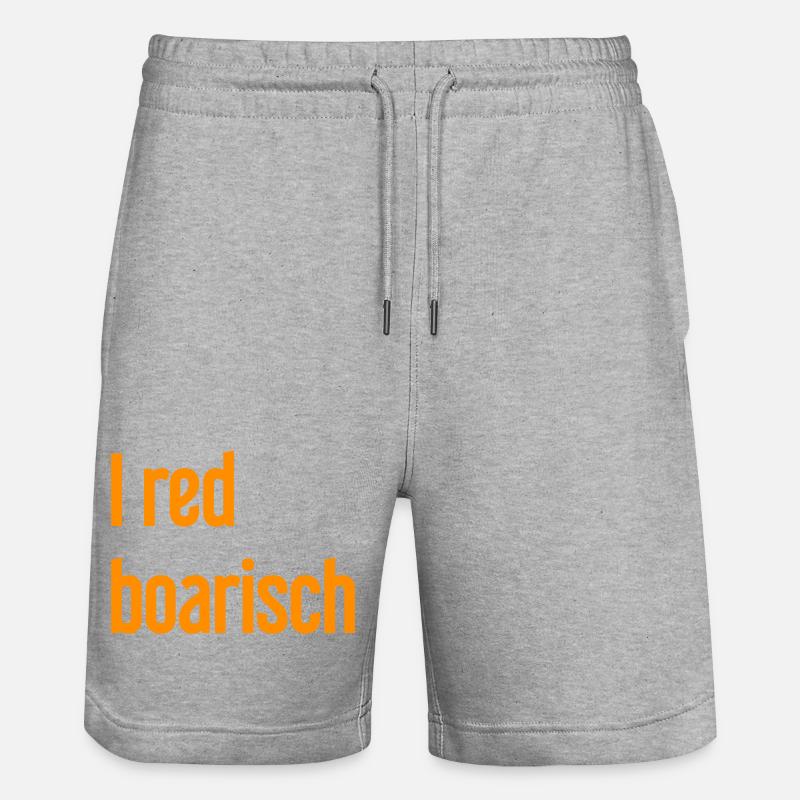 I boarisch rouge - Short de jogging bio TRAINER Stanley/Stella unisexe - gris chiné