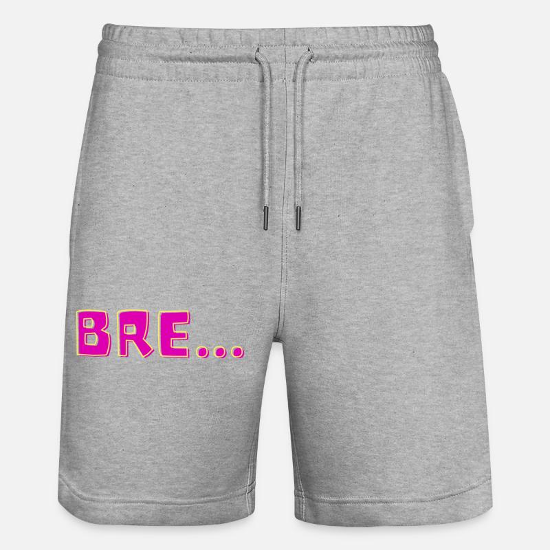 Anglais Britannique... - Short de jogging bio TRAINER Stanley/Stella unisexe - gris chiné