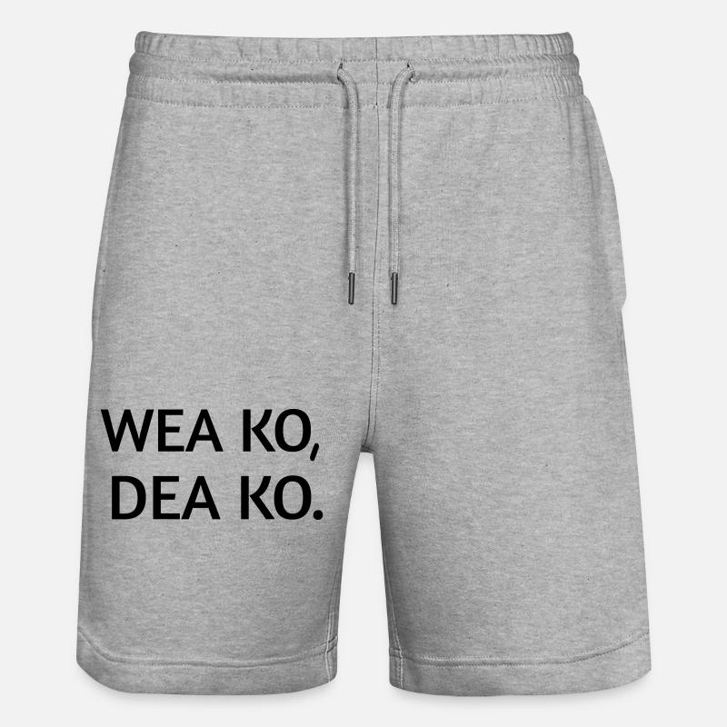 Wea ko dea ko - Short de jogging bio TRAINER Stanley/Stella unisexe - gris chiné