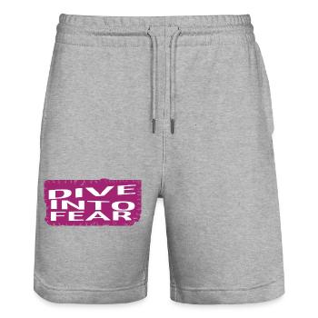 Bungee Jumping Safety Bungee Jumping Locations - Stanley/Stella Trainer Unisex Organic Jogging Shorts - heather grey - Front - Nik (191cm) & Marisol (170cm)