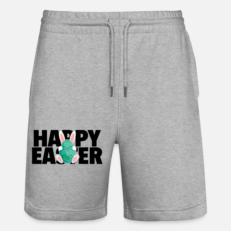Joyeuse Pâques / Happy Easter - Short de jogging bio TRAINER Stanley/Stella unisexe - gris chiné