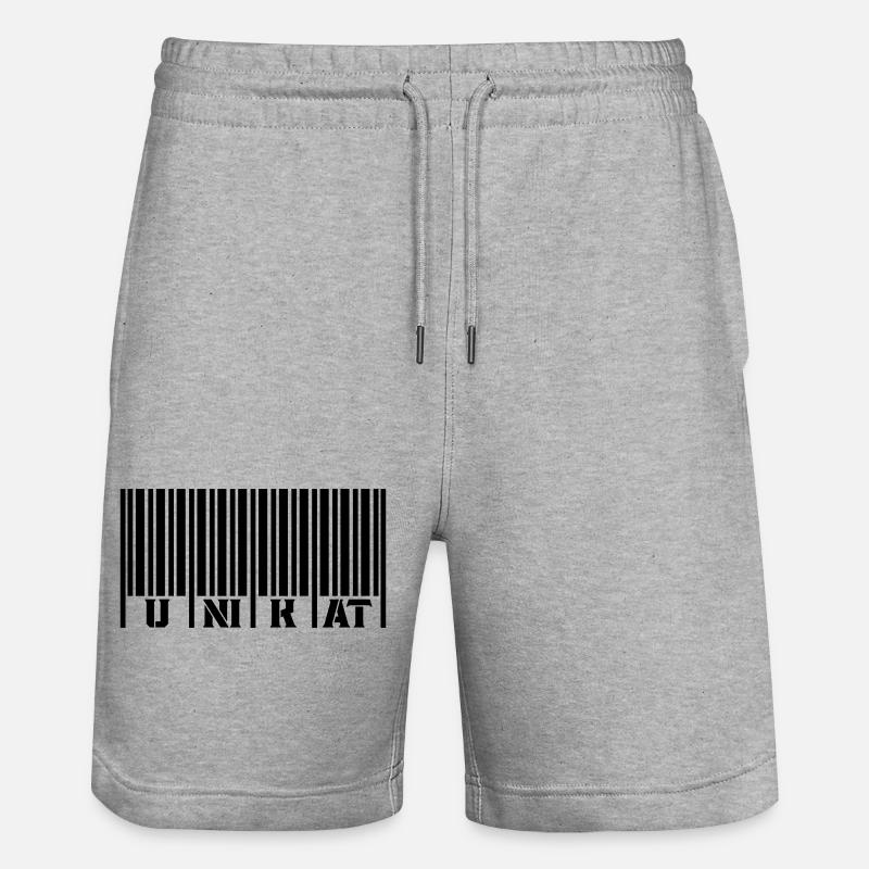 Barcode unique - Stanley/Stella Trainer Unisex Organic Jogging Shorts - heather grey