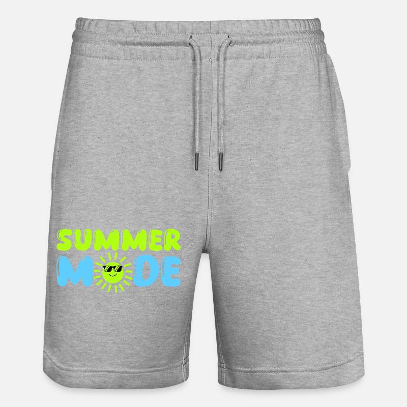 summer mode - Stanley/Stella Unisex Bio Joggingshorts Trainer  - Grau meliert
