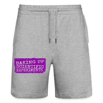 baking tips scientific discoveries cool - Stanley/Stella Unisex Bio Joggingshorts Trainer  - Grau meliert - Vorne - Nik (191cm) & Marisol (170cm)