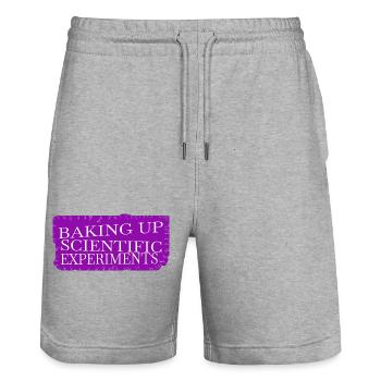 present idea astronomy baking ingredients sayings - Stanley/Stella Unisex Bio Joggingshorts Trainer  - Grau meliert - Vorne - Nik (191cm) & Marisol (170cm)