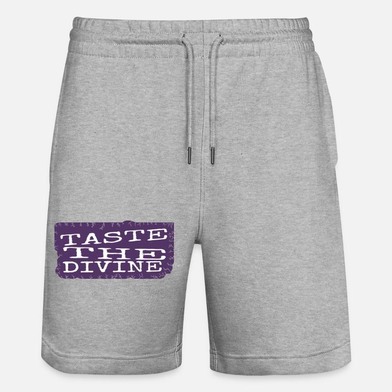 delightful dining cool culinary indulgence - Stanley/Stella Unisex Bio Joggingshorts Trainer  - Grau meliert