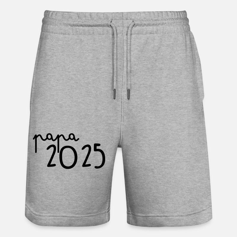 Papa 2025 - Short de jogging bio TRAINER Stanley/Stella unisexe - gris chiné