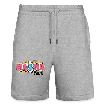 Die beste Mutter der Welt Mutter Mutter Beste Supermutter - Stanley/Stella Unisex Bio Joggingshorts Trainer  - Grau meliert - Vorne - Nik (191cm) & Marisol (170cm)