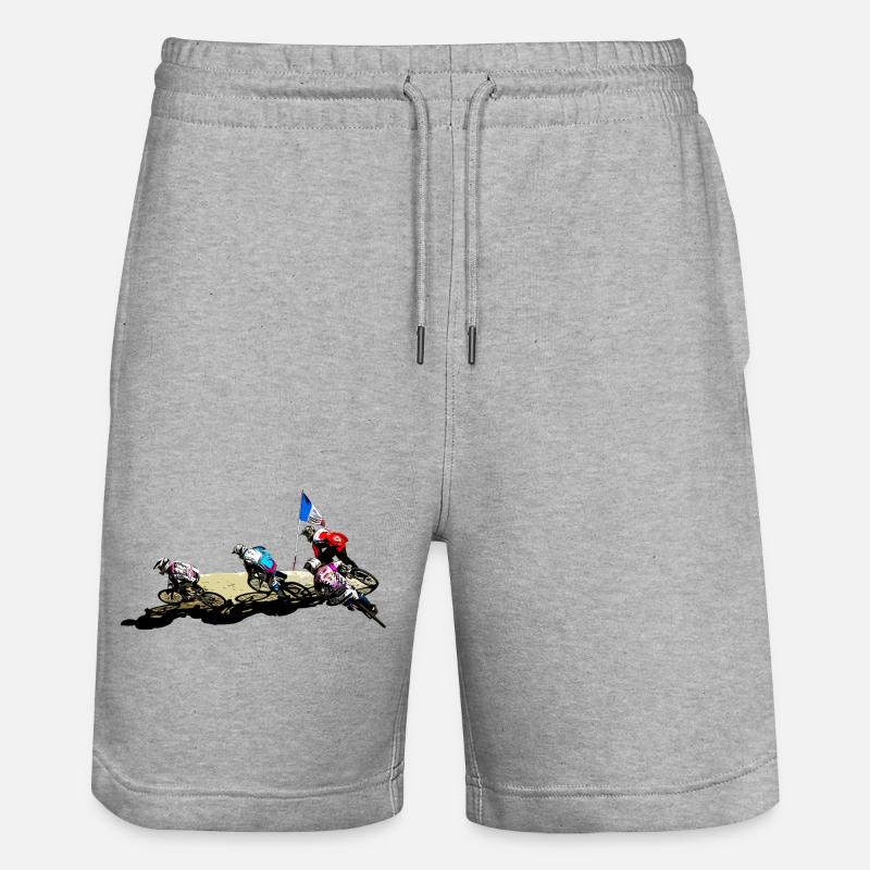 bmx - Short de jogging bio TRAINER Stanley/Stella unisexe - gris chiné