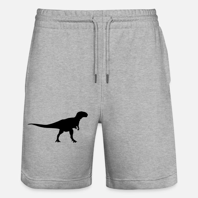 dinosaure - Short de jogging bio TRAINER Stanley/Stella unisexe - gris chiné