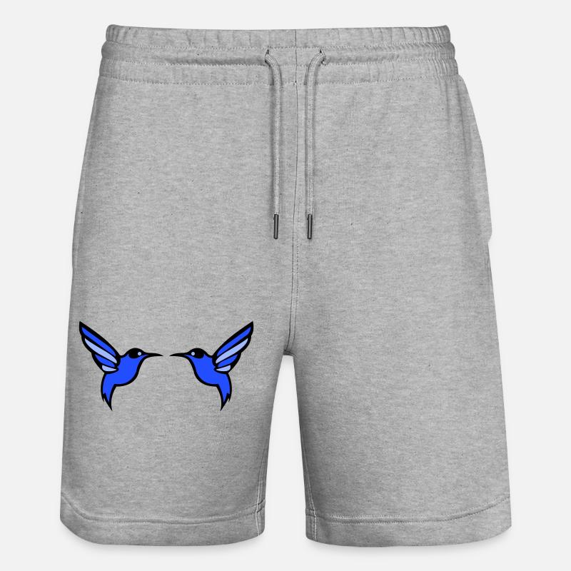 oiseau colibri 2 - Short de jogging bio TRAINER Stanley/Stella unisexe - gris chiné
