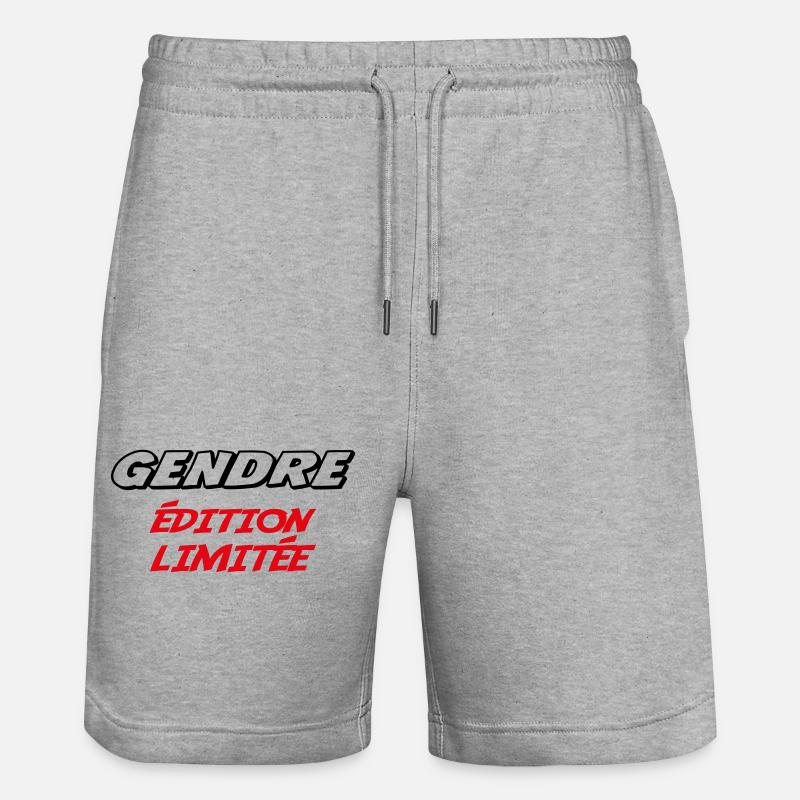 GENDRE édition limitée - Short de jogging bio TRAINER Stanley/Stella unisexe - gris chiné