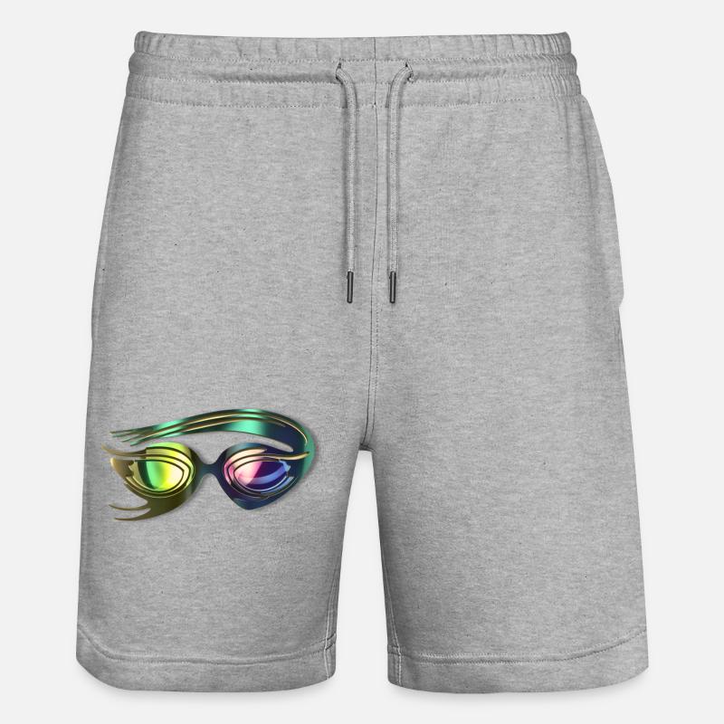 Lunettes de natation élégantes - Short de jogging bio TRAINER Stanley/Stella unisexe - gris chiné