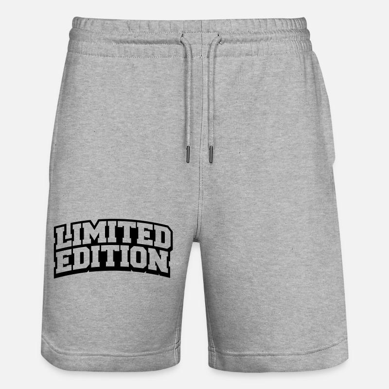 limited edition 2 - Stanley/Stella Unisex Bio Joggingshorts Trainer  - Grau meliert