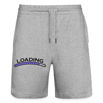 barre de chargement - Short de jogging bio TRAINER Stanley/Stella unisexe - gris chiné - Devant - Nik (191cm) & Marisol (170cm)