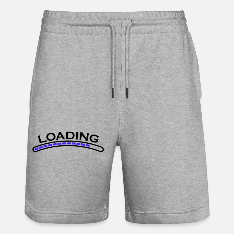 loading ladebalken - Stanley/Stella Unisex Bio Joggingshorts Trainer  - Grau meliert