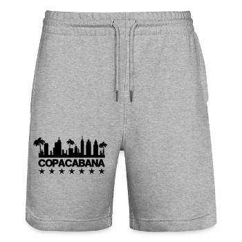 copacabana - Stanley/Stella Unisex Bio Joggingshorts Trainer  - Grau meliert - Vorne - Nik (191cm) & Marisol (170cm)
