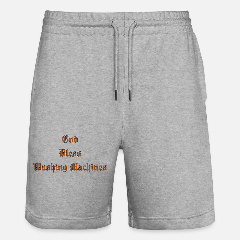 GodBlessMachines à laver - Short de jogging bio TRAINER Stanley/Stella unisexe - gris chiné