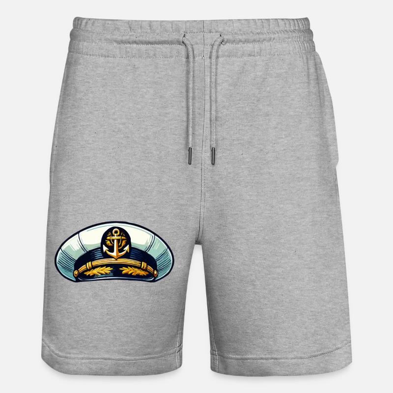 Capitaine Cap - Short de jogging bio TRAINER Stanley/Stella unisexe - gris chiné