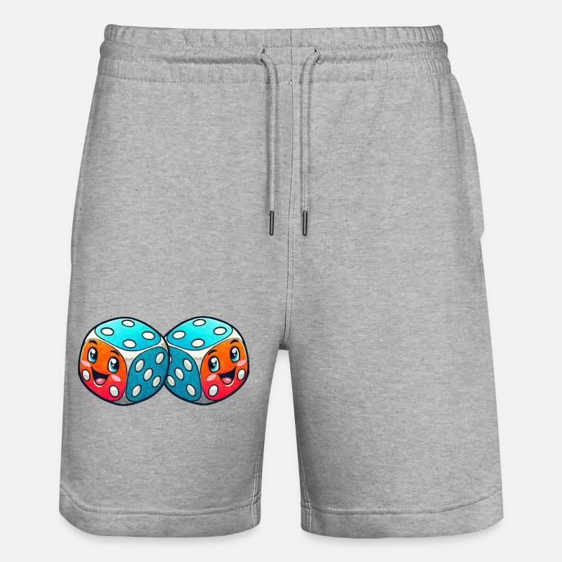 Bande dessinée Cube - Short de jogging bio TRAINER Stanley/Stella unisexe - gris chiné