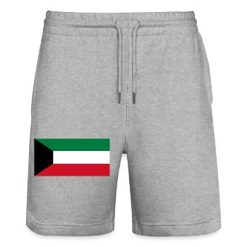 Kuwait - Stanley/Stella Unisex Bio Joggingshorts Trainer  - Grau meliert - Vorne - Nik (191cm) & Marisol (170cm)