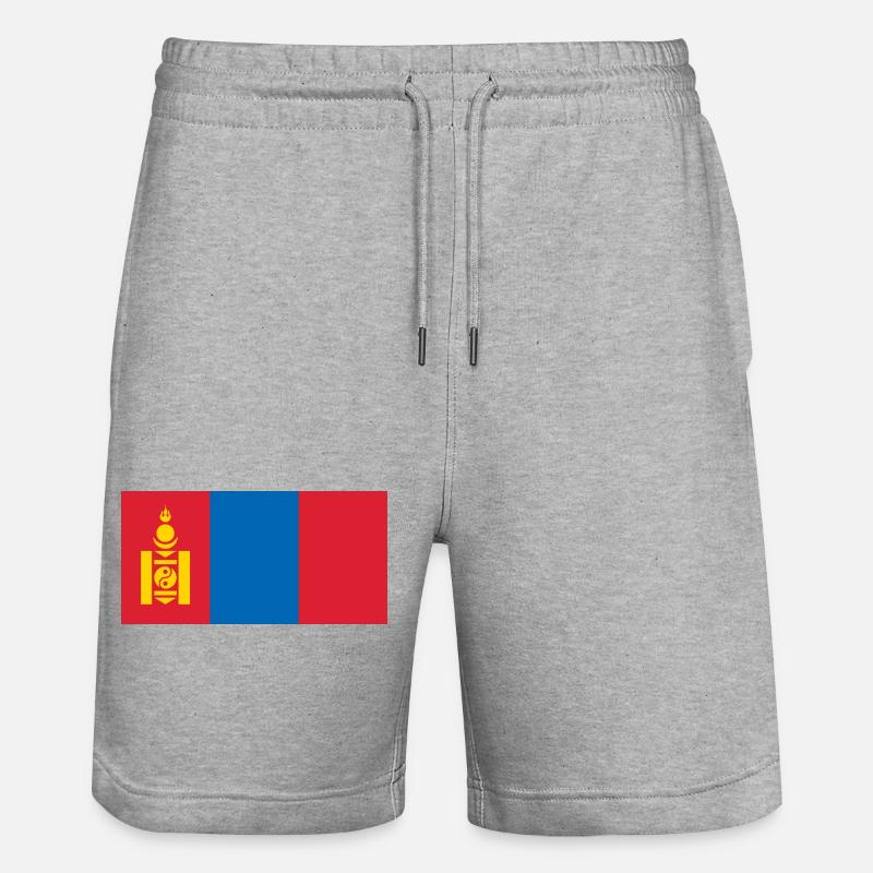 Mongolie - Short de jogging bio TRAINER Stanley/Stella unisexe - gris chiné