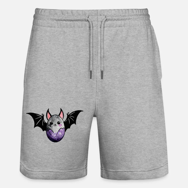 Chauve-souris Pâques Aquarelle - Short de jogging bio TRAINER Stanley/Stella unisexe - gris chiné