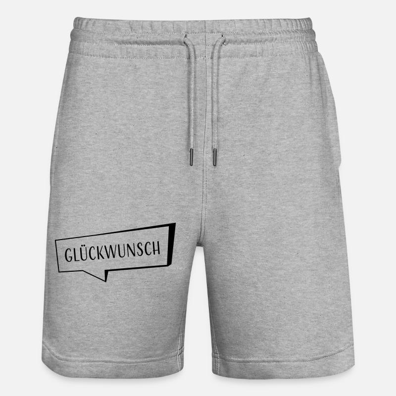 Félicitations - Short de jogging bio TRAINER Stanley/Stella unisexe - gris chiné