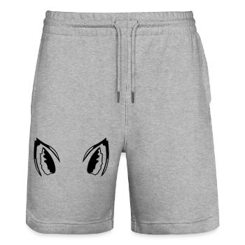Fox Red Fox Ears Fox Ears Ears Sweet Hearing - Stanley/Stella Trainer Unisex Organic Jogging Shorts - heather grey - Front - Nik (191cm) & Marisol (170cm)