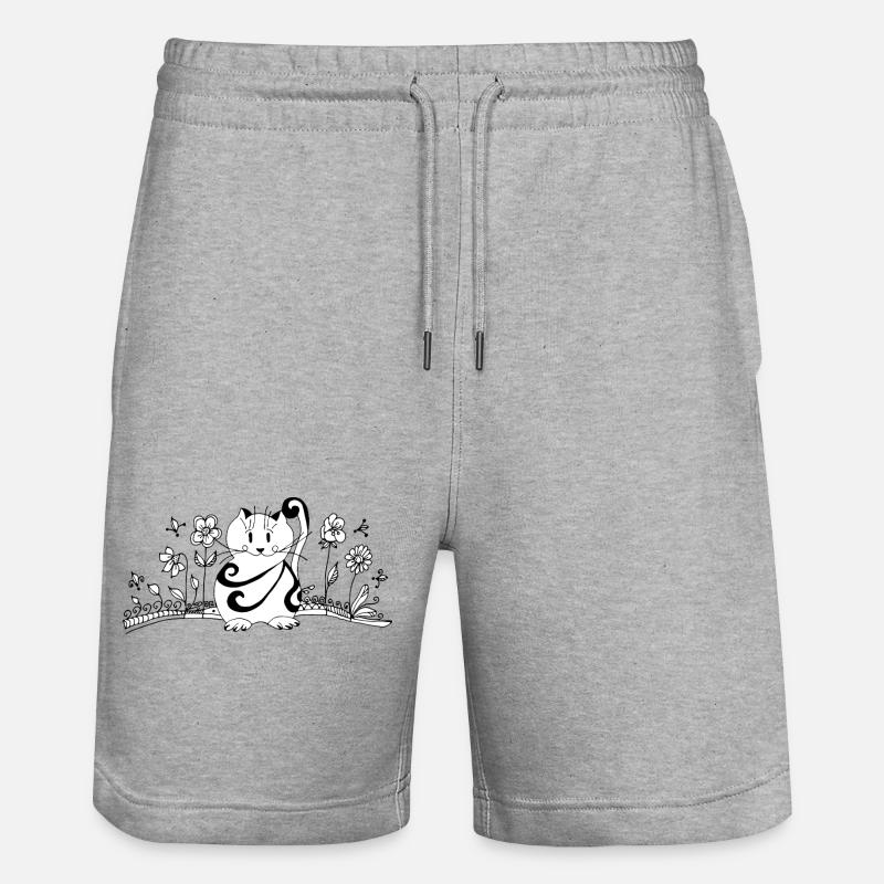 Chat - Short de jogging bio TRAINER Stanley/Stella unisexe - gris chiné