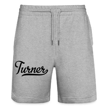 Turner - Stanley/Stella Unisex Bio Joggingshorts Trainer  - Grau meliert - Vorne - Nik (191cm) & Marisol (170cm)